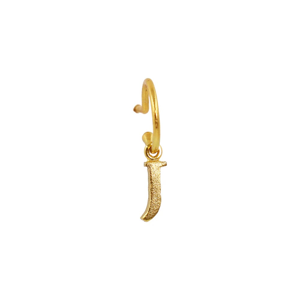 PreOrder Baby Hoops 9mm Letra Gold - imagen 7