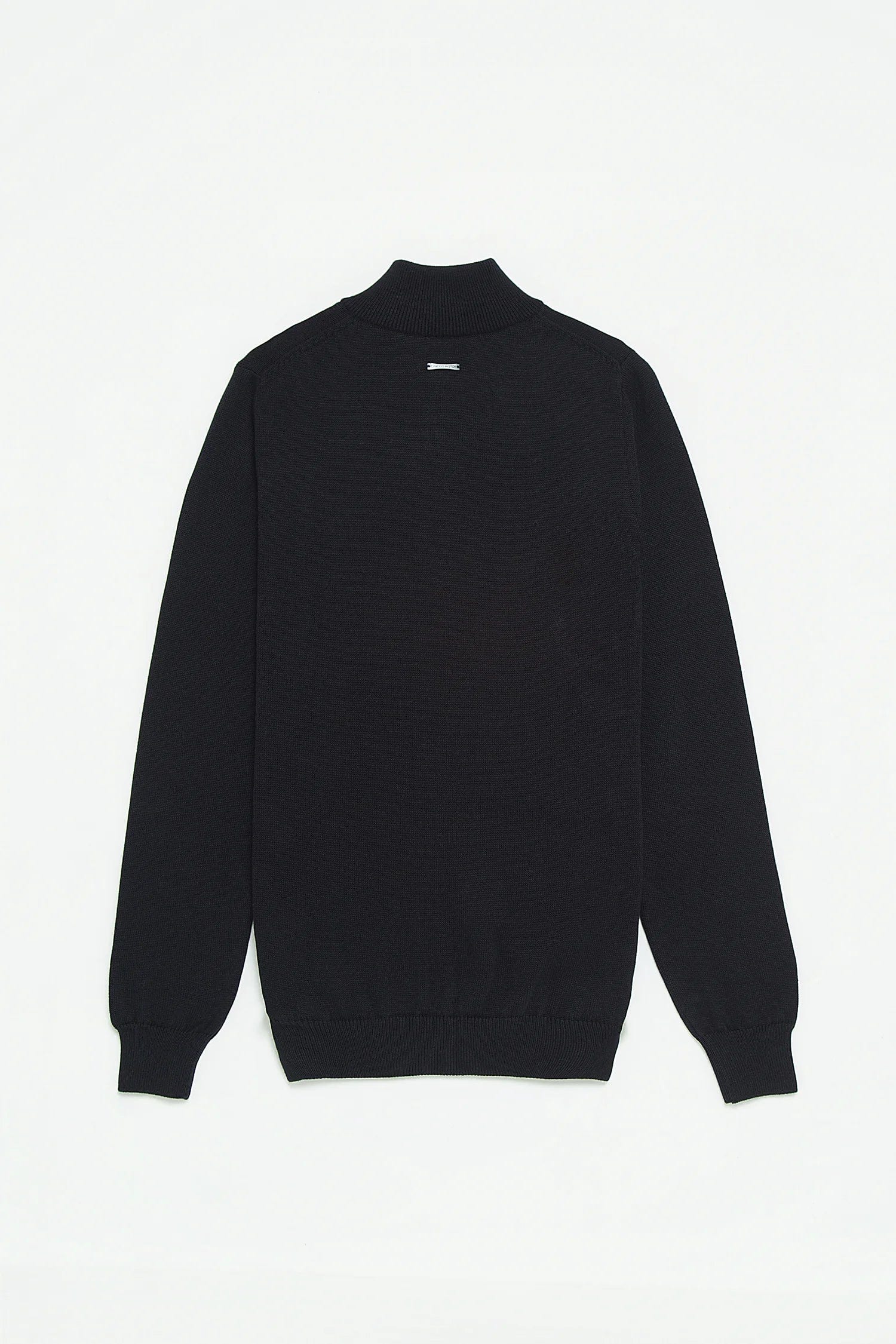 Saco Half Zip Algodón Azul Oscuro - imagen 4