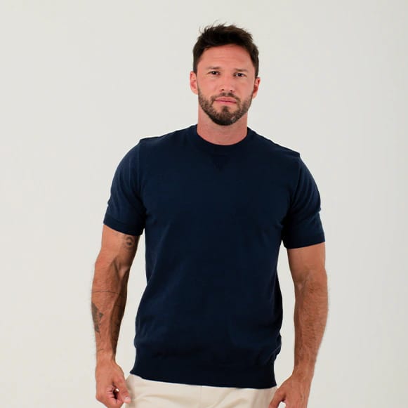 T-SHIRT BASICO TEJIDO HOMBRE - imagen 5