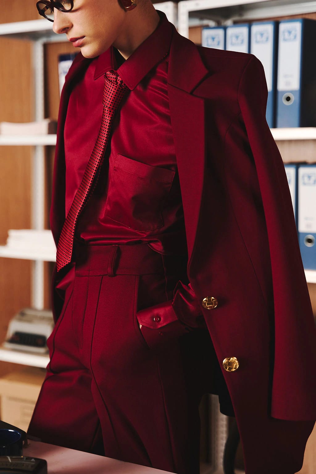 Pantalón Serie 88 Burgundy - imagen 3