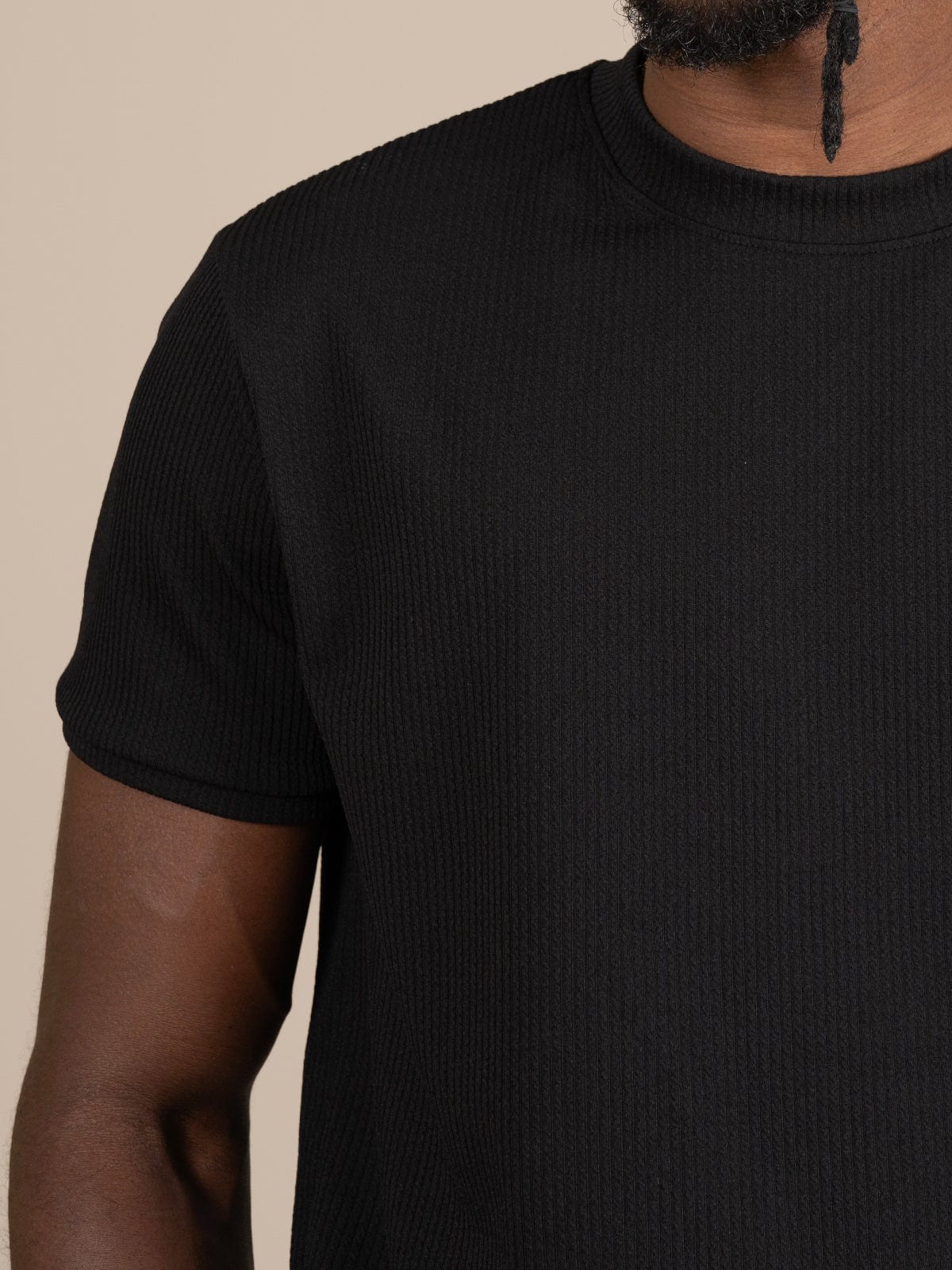 Camiseta atenas slim negra - imagen 1