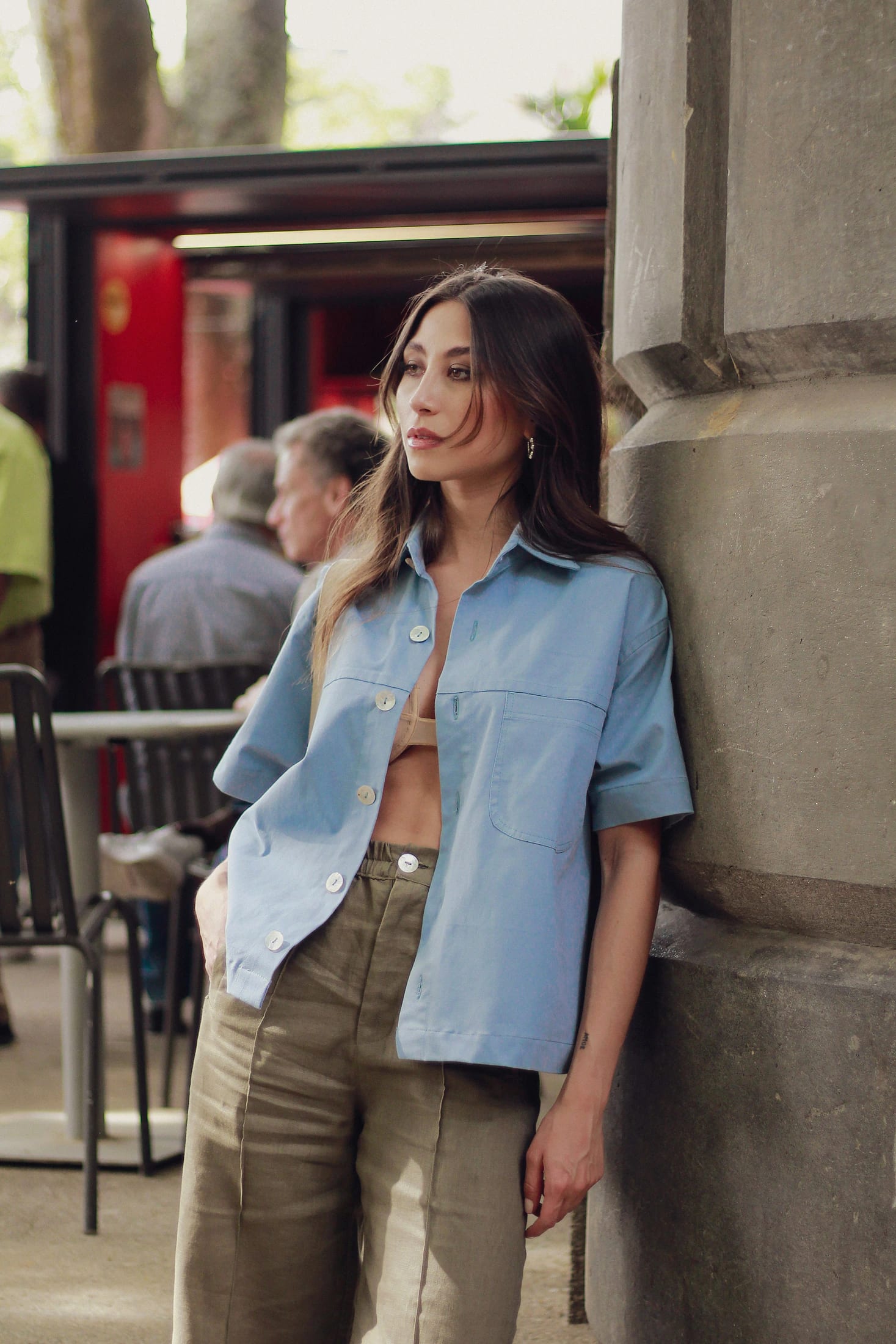 Camisa Lona | azul piedra - imagen 5