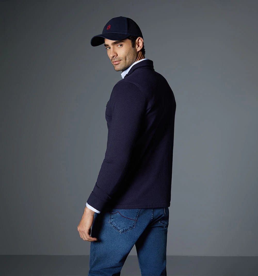 Buzo para hombre con placa cuello alto con cierre - imagen 8