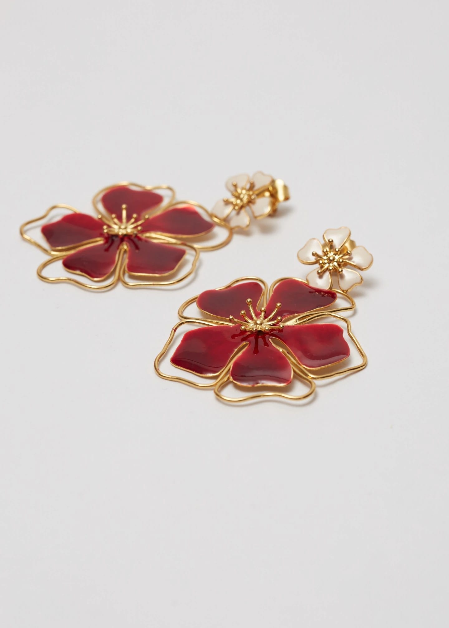 Aretes Andreae Rojo vino - imagen 3