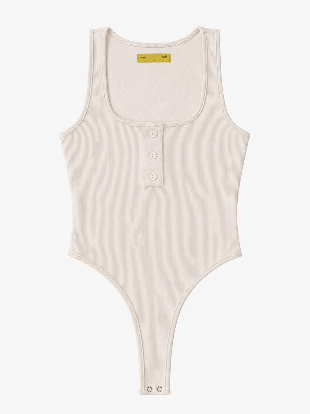 HALF BUTTON BODY - SOFT WHITE - imagen 2