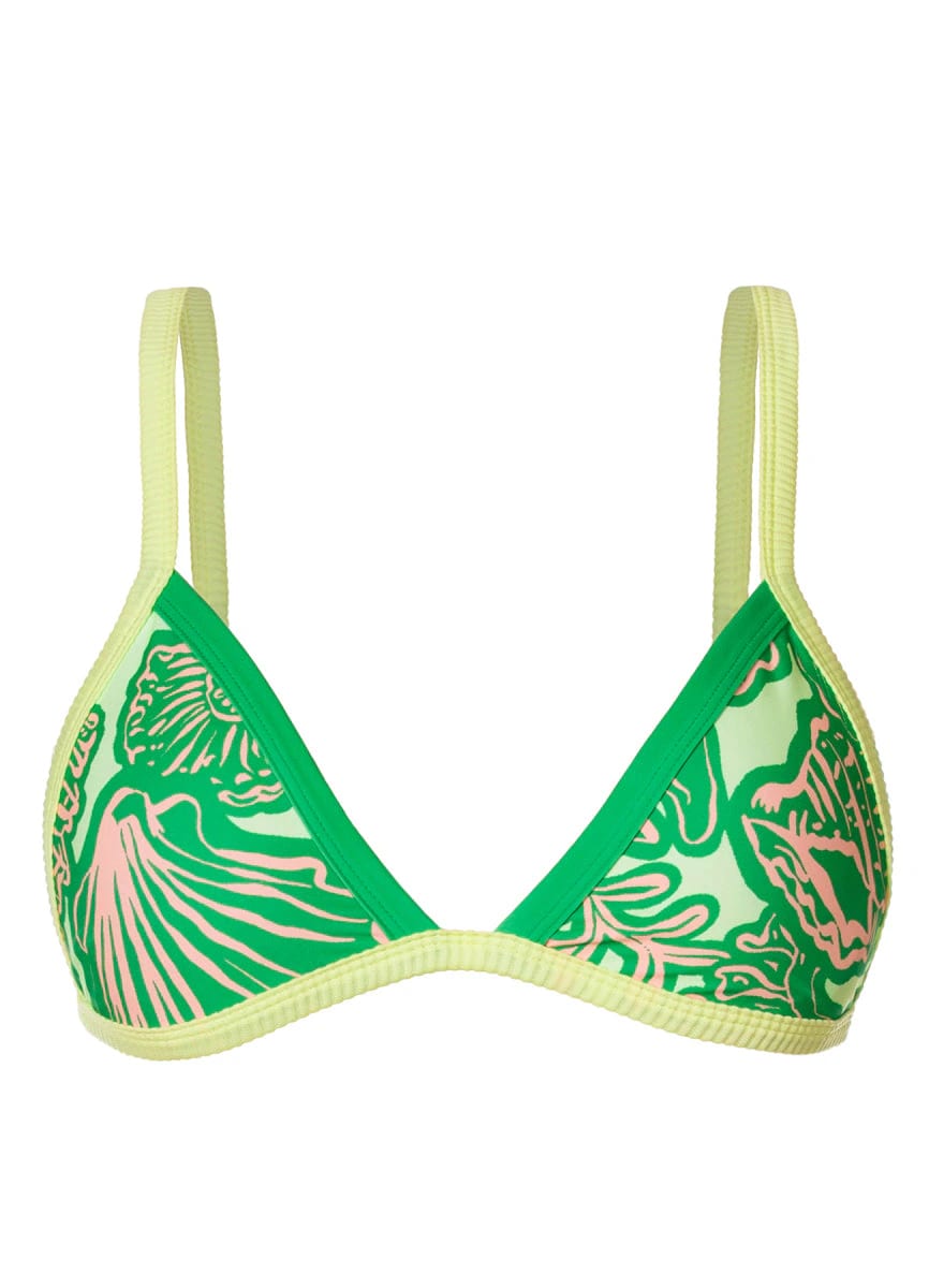 Maaji Soft Coral Rewind Fixed Triangle Bikini Top - imagen 5