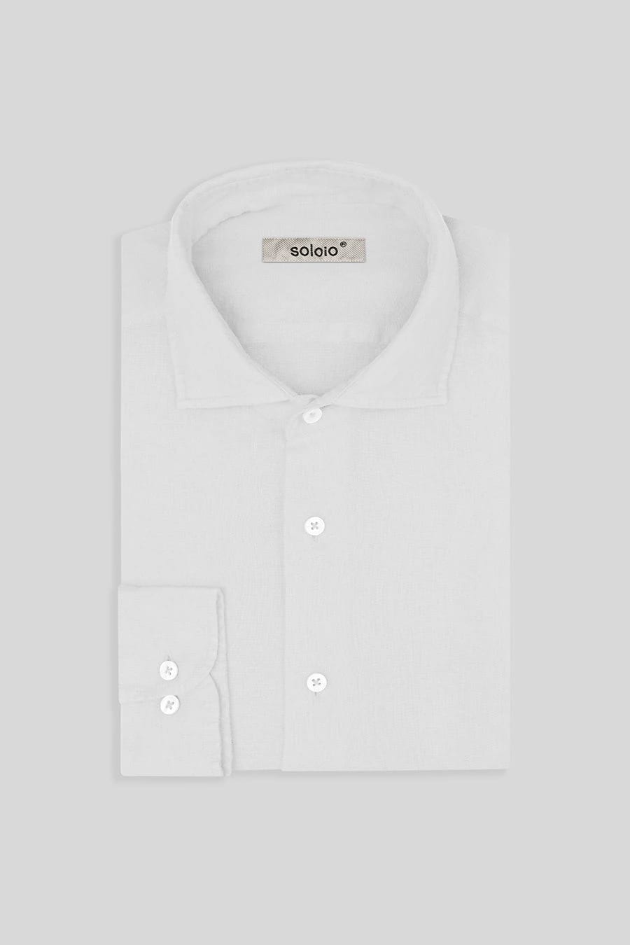 men’s linen shirt white - imagen 5