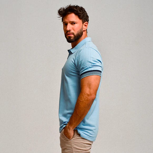 SUETER TIPO POLO MODA HOMBRE - imagen 4