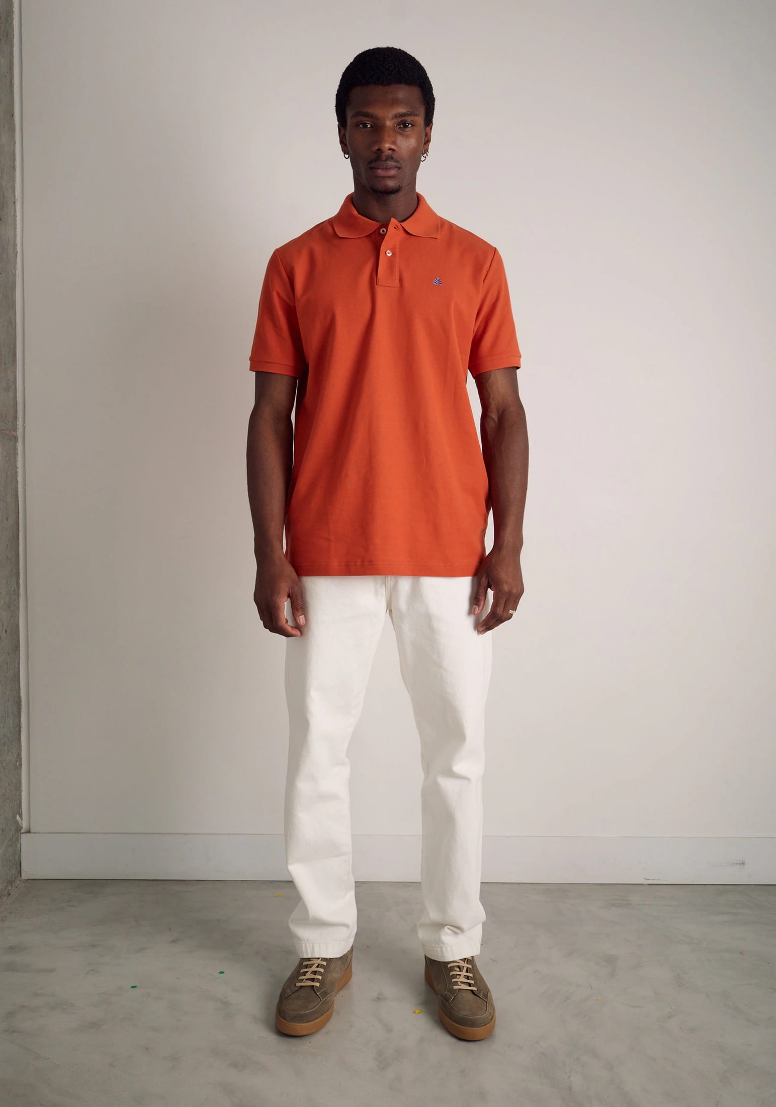Camiseta Polo H L-Azm Terracota - imagen 2