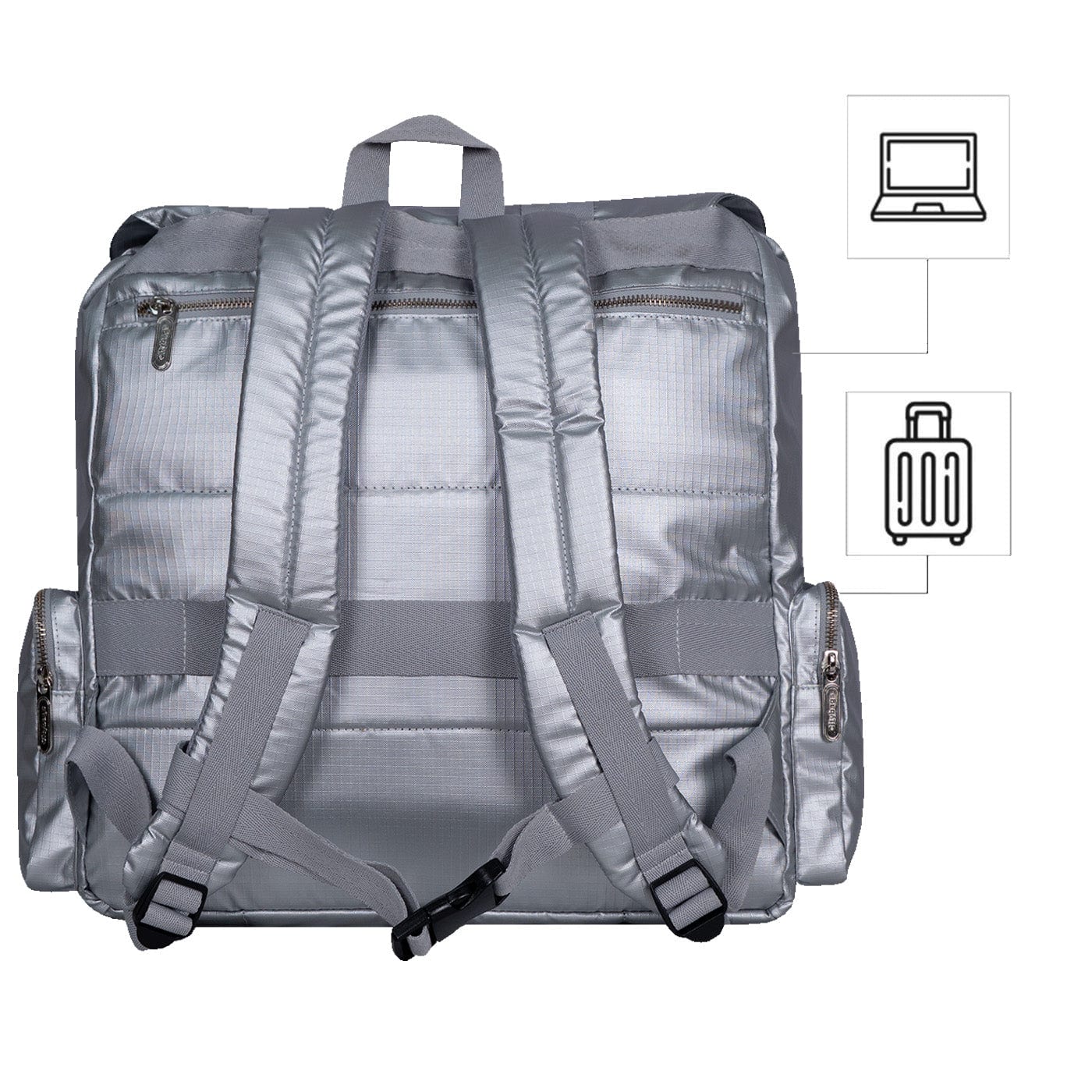 Morral Mochilero Pequeno  ULTRA Estampado Silver Citybags Multicolor - imagen 4