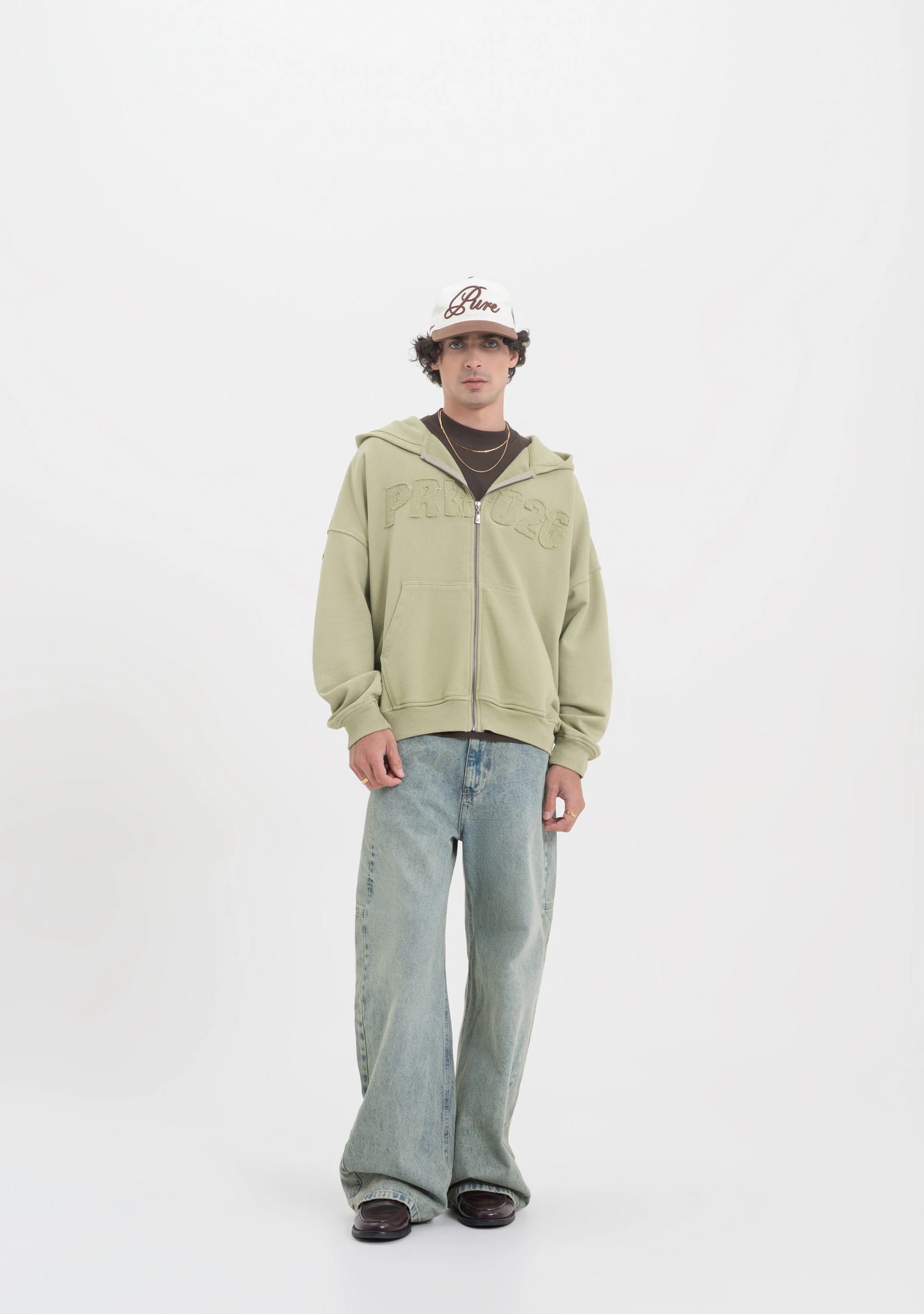 Across The Lines Green Zip Hoodie - imagen 5