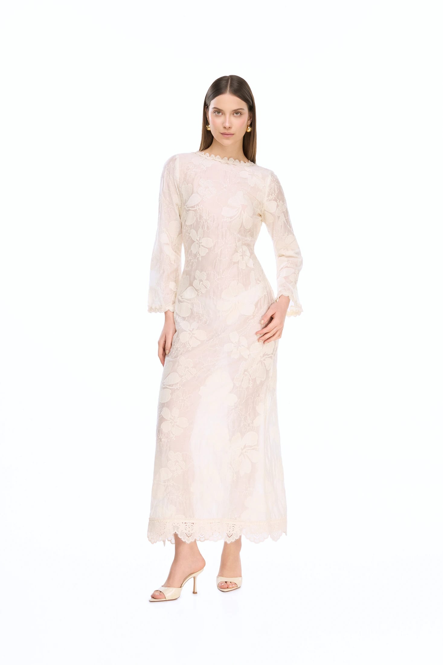 CELINE MAXI DRESS CREAM - imagen 1
