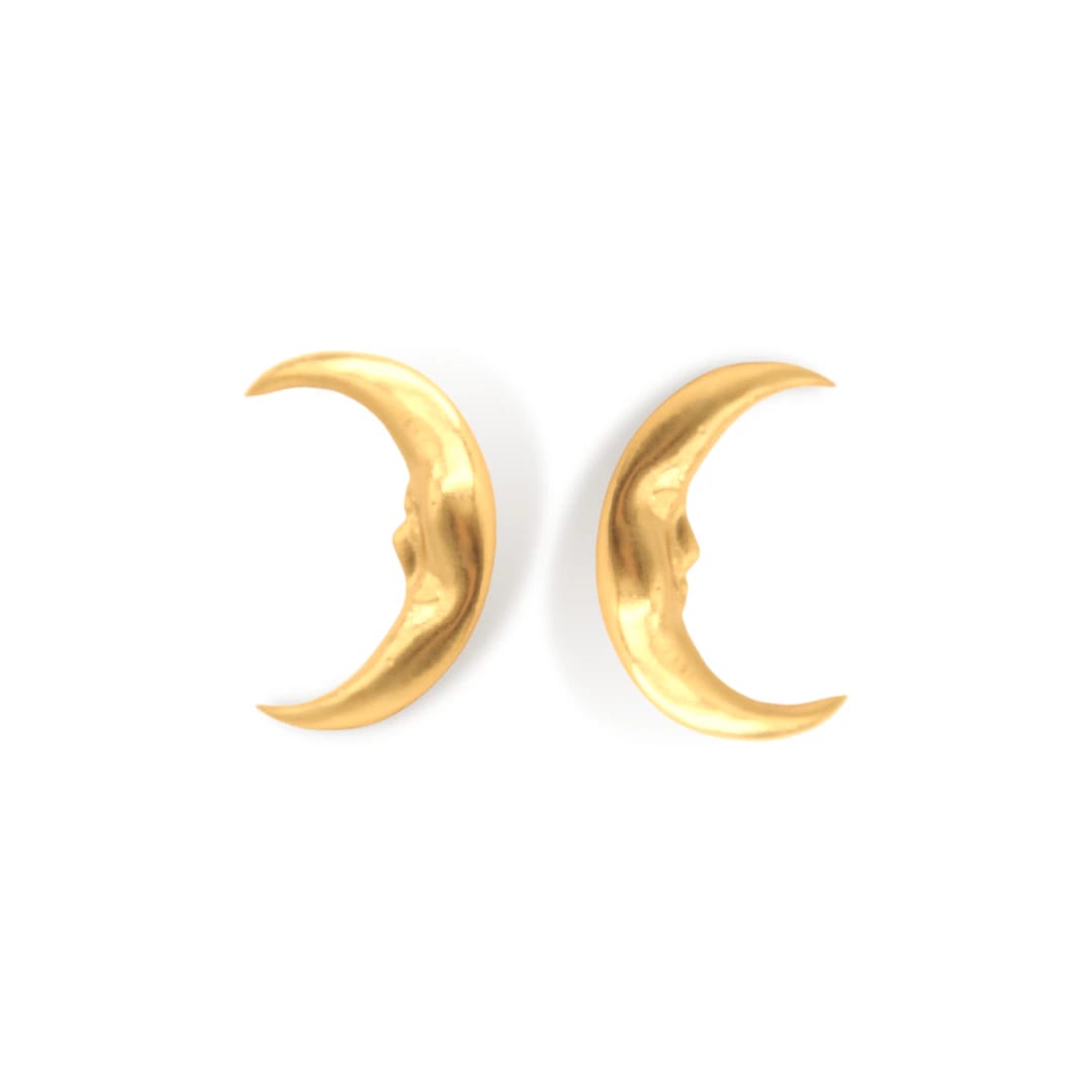 Aretes de media luna grande - imagen 2