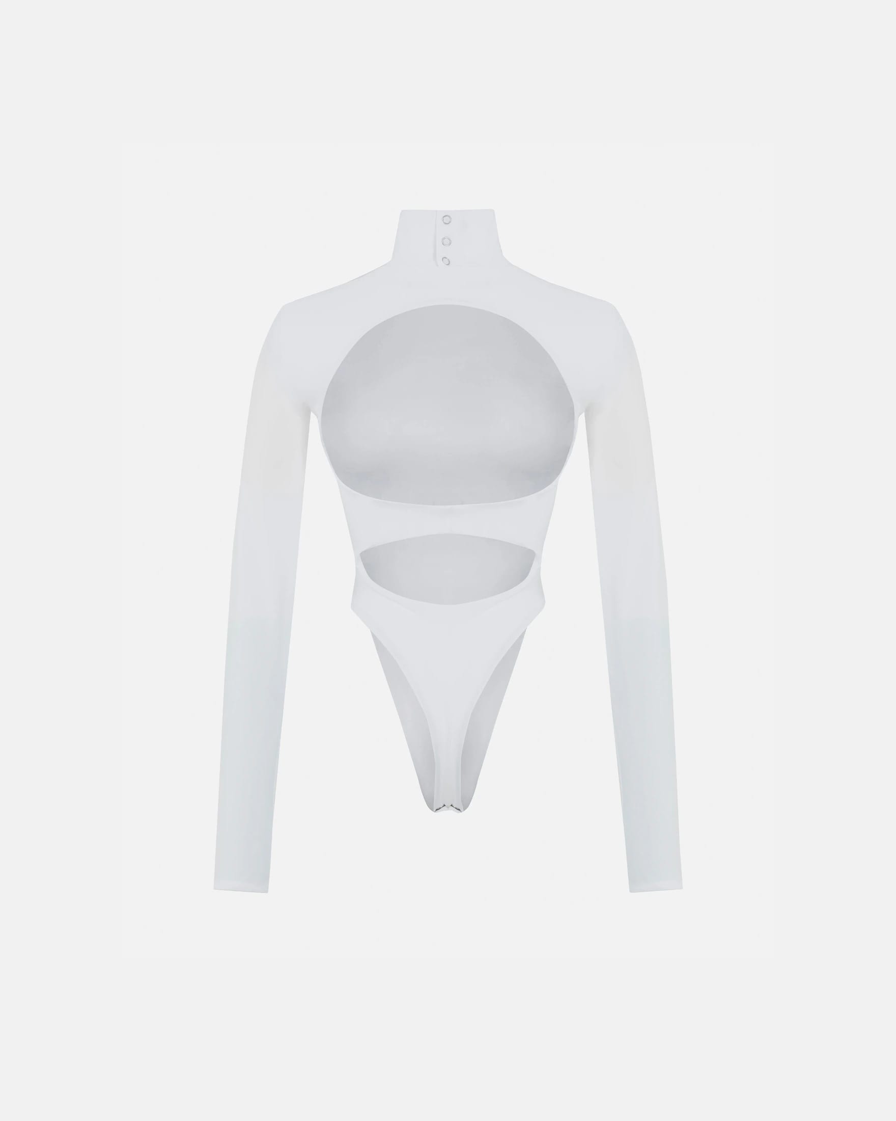 Basics Turtleneck Backless Body White - imagen 4