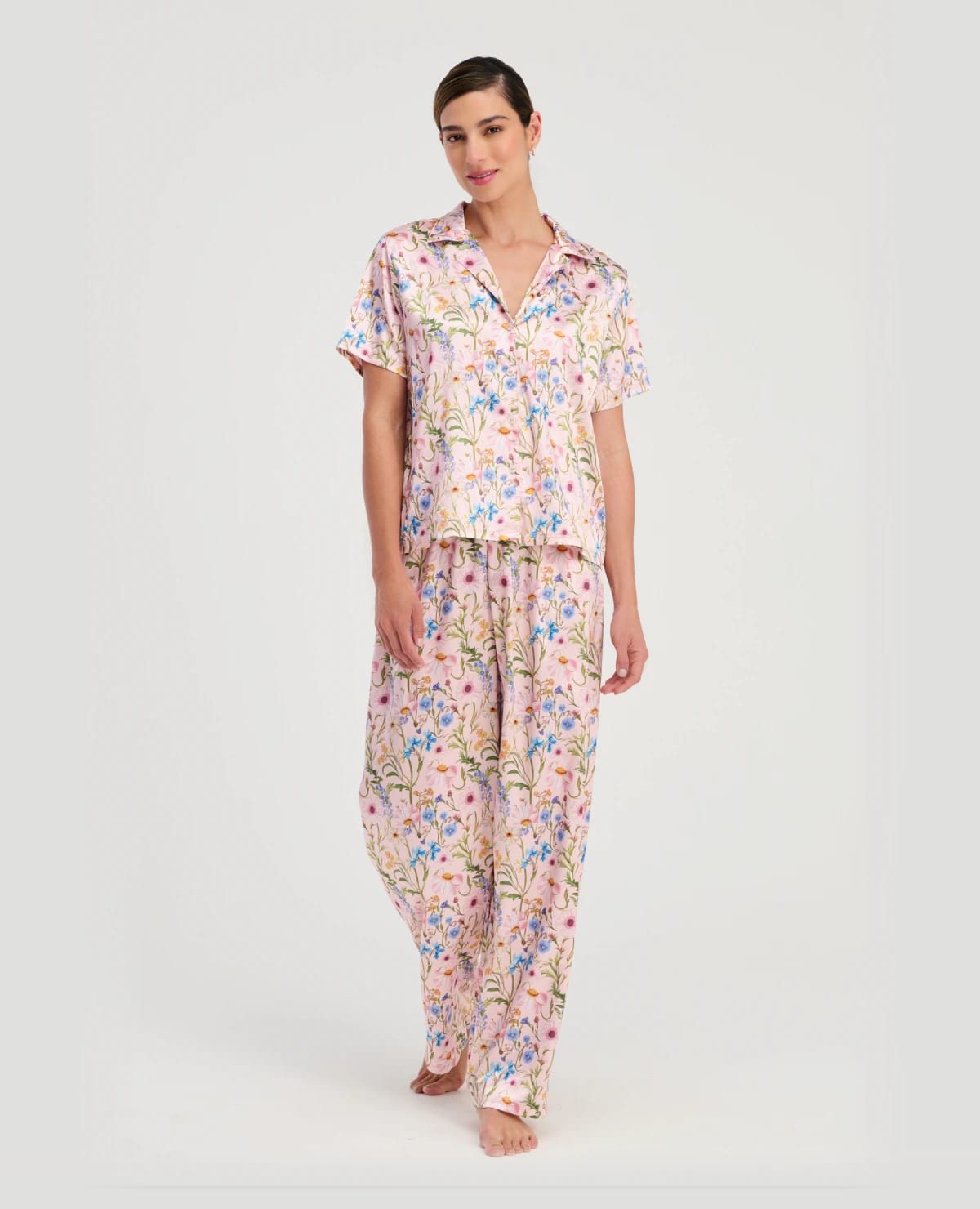 Pijama Pantalón | Camisa Manga Corta de Botones - imagen 1