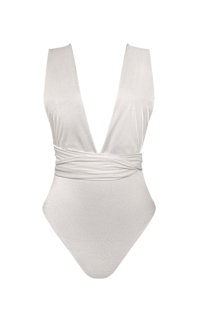 VESTIDO DE BAÑO ENTERO MULTIFORMAS PRISMA BLANCO - imagen 1