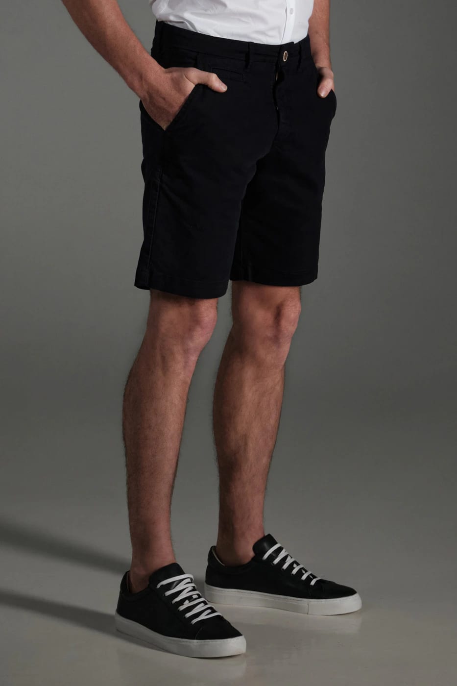 Bermuda Chino Slim Dril Azul Navy - imagen 2