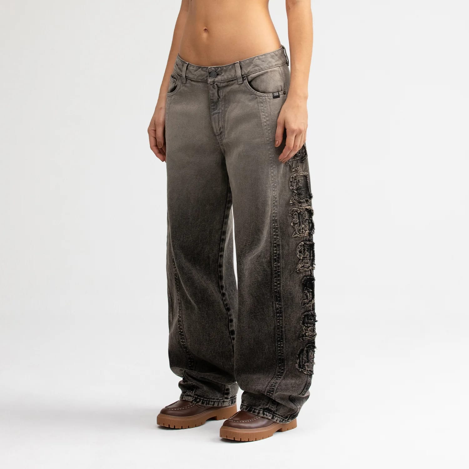 Barrel Denim Pants - Washed Black - imagen 6