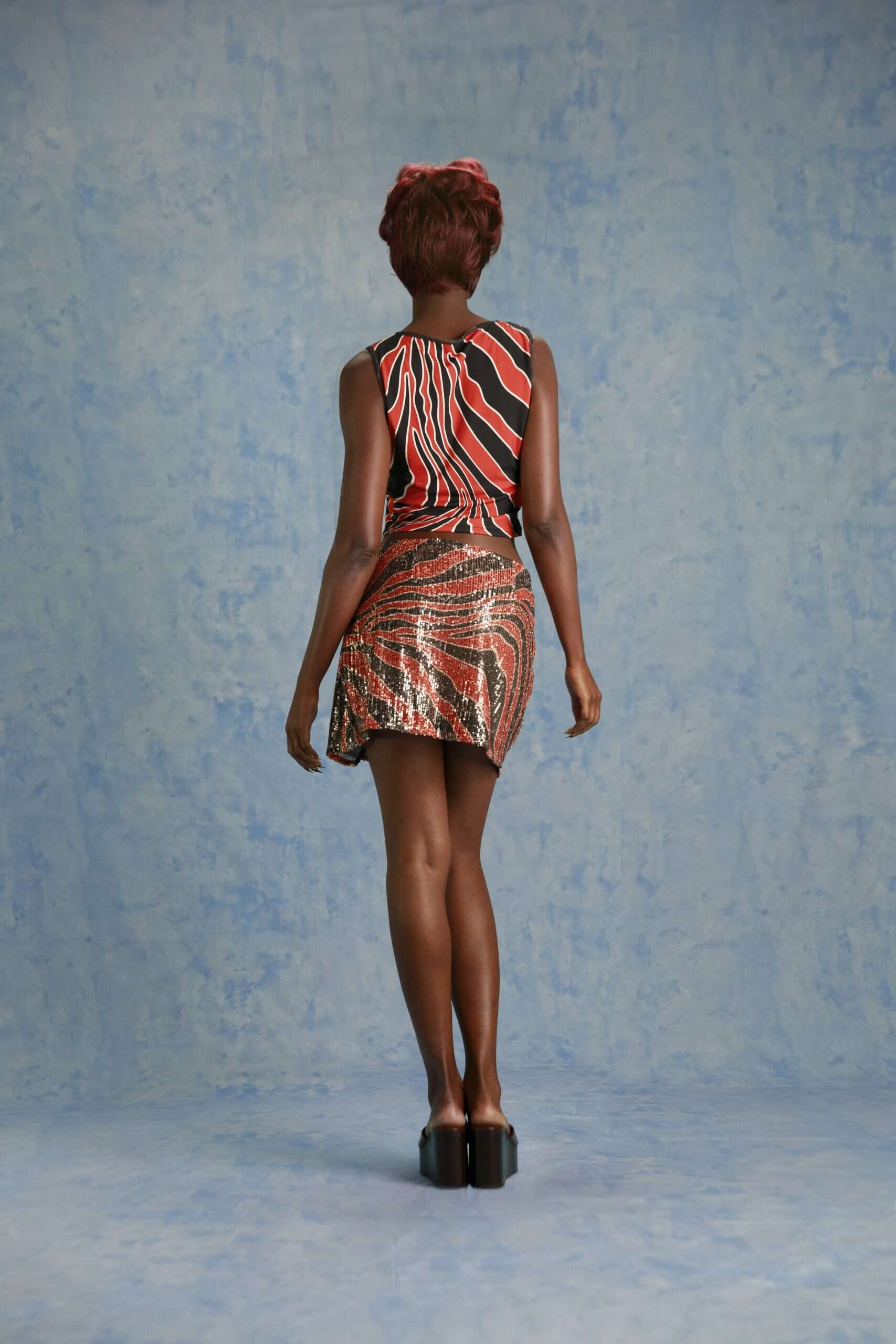 Magdalena Skirt in Zebra - imagen 2