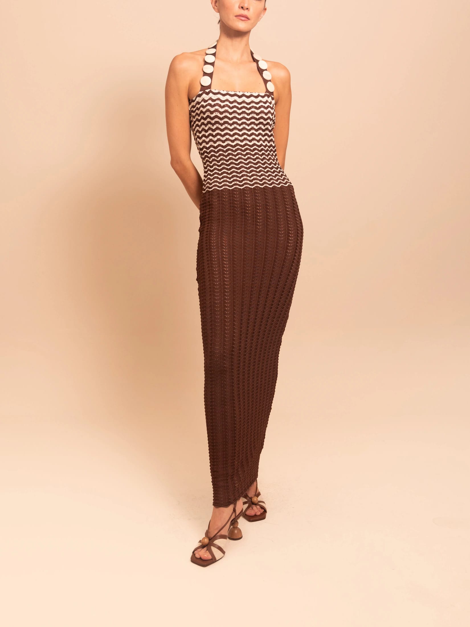NERIAH DRESS ESPRESSO - imagen 1