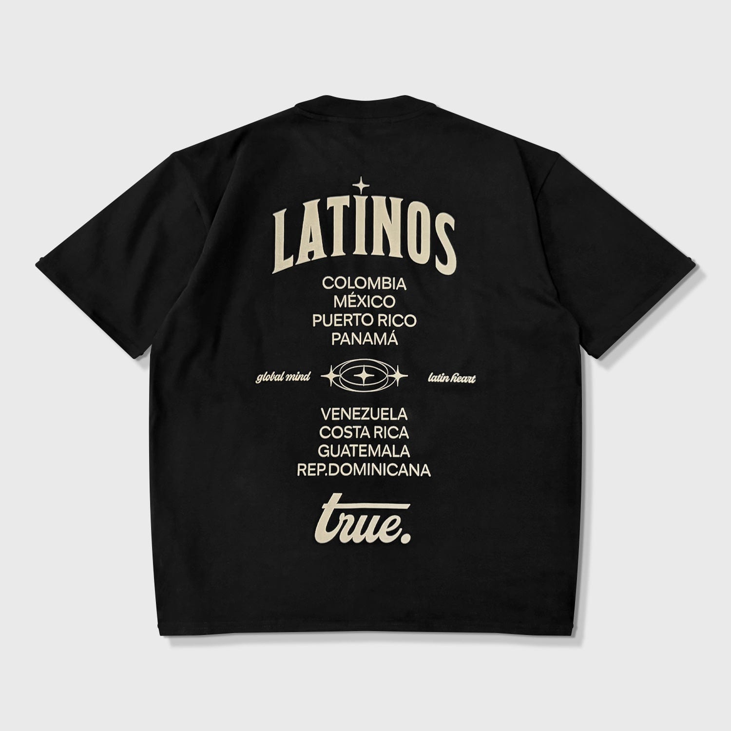 Latinos Oversized T-Shirt - Black - imagen 1