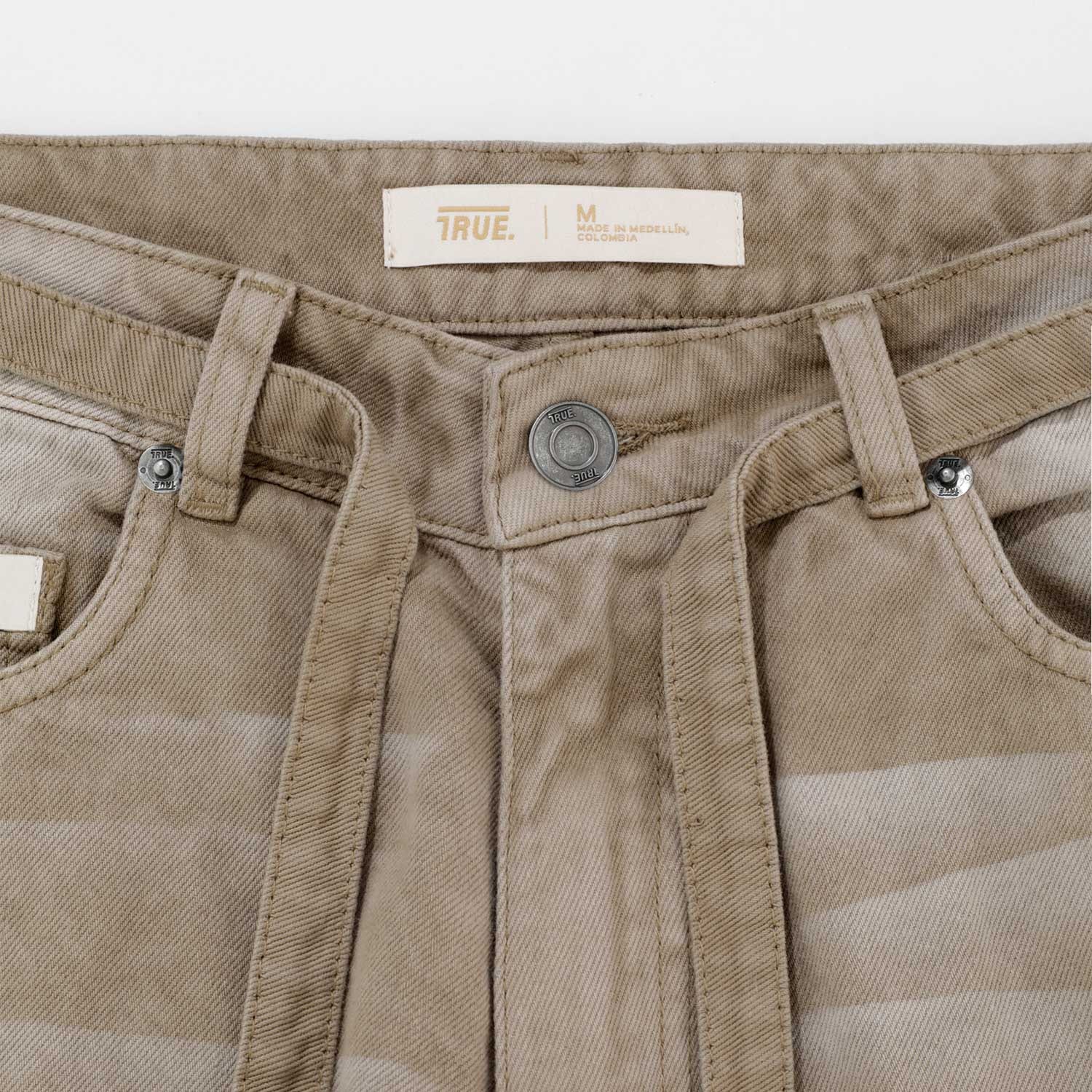 Dirty-Wash Mid-Rise Pants - Sand - imagen 5