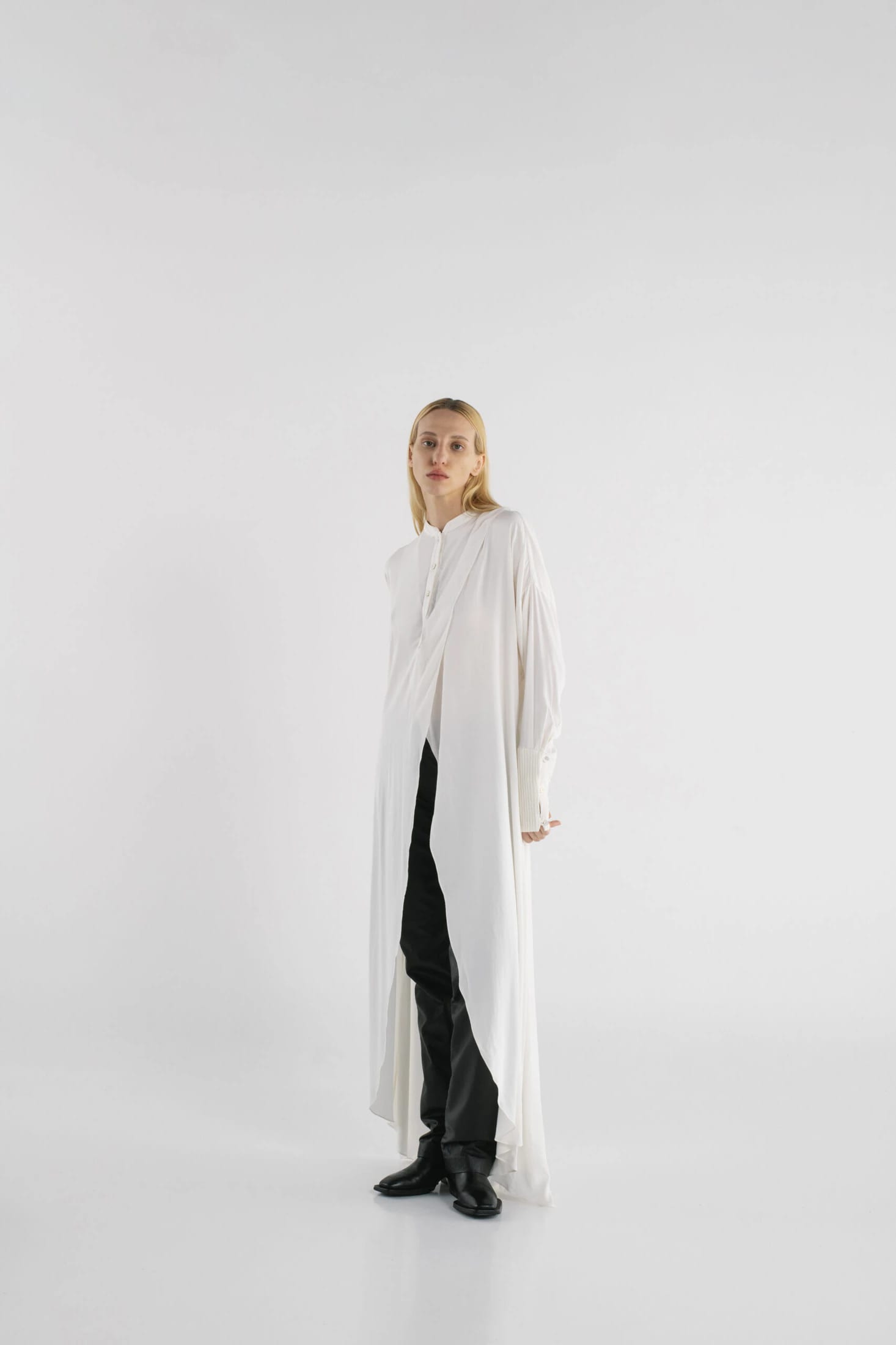 CROSSED LAYER SHIRT DRESS - imagen 2