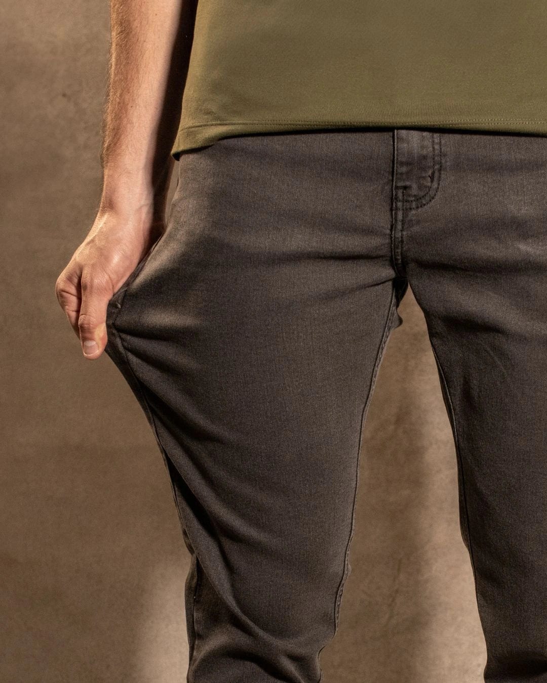 Jean Elastico Gris Oscuro - Slim Fit - imagen 2