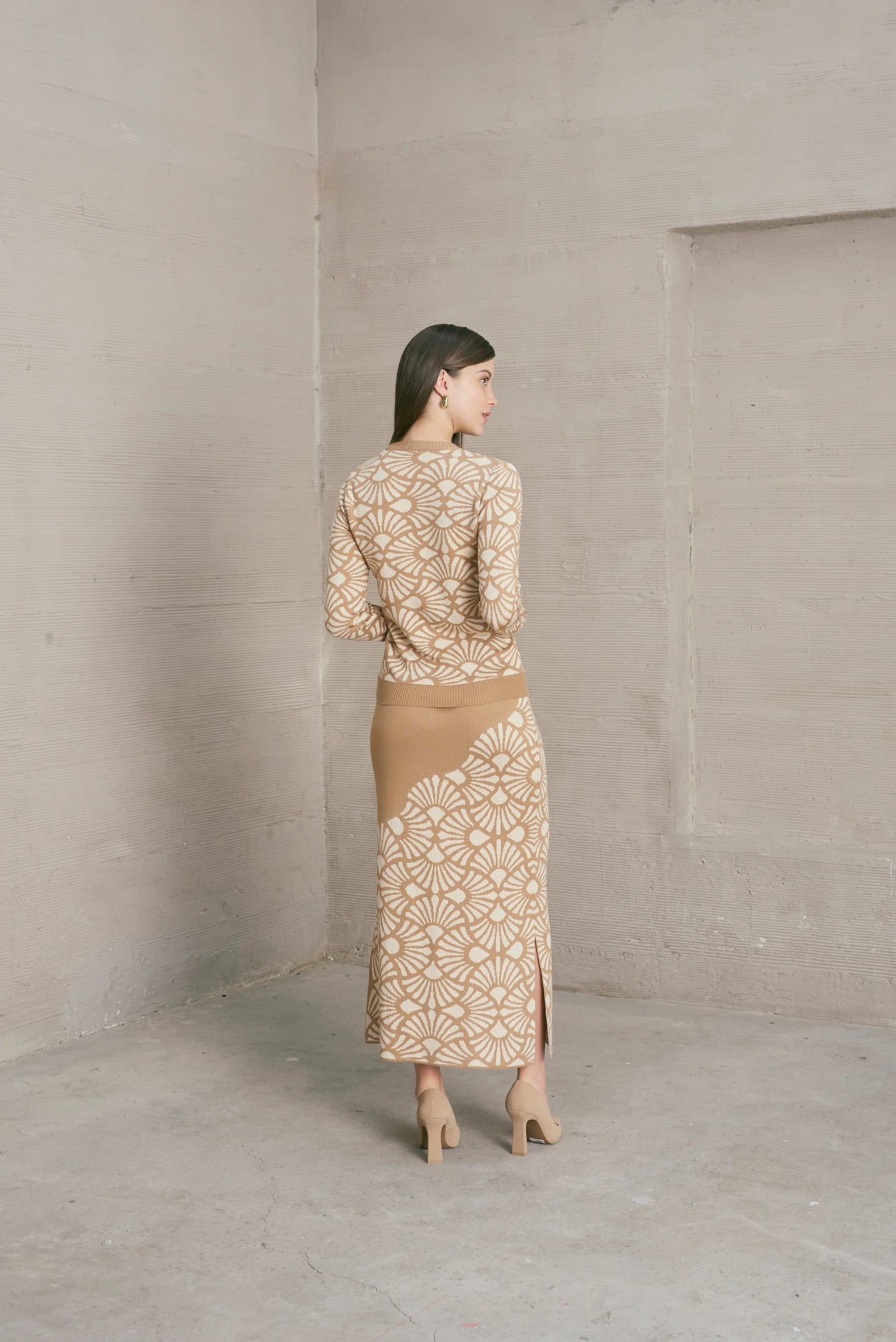 Falda Venus Camel-Beige - imagen 3