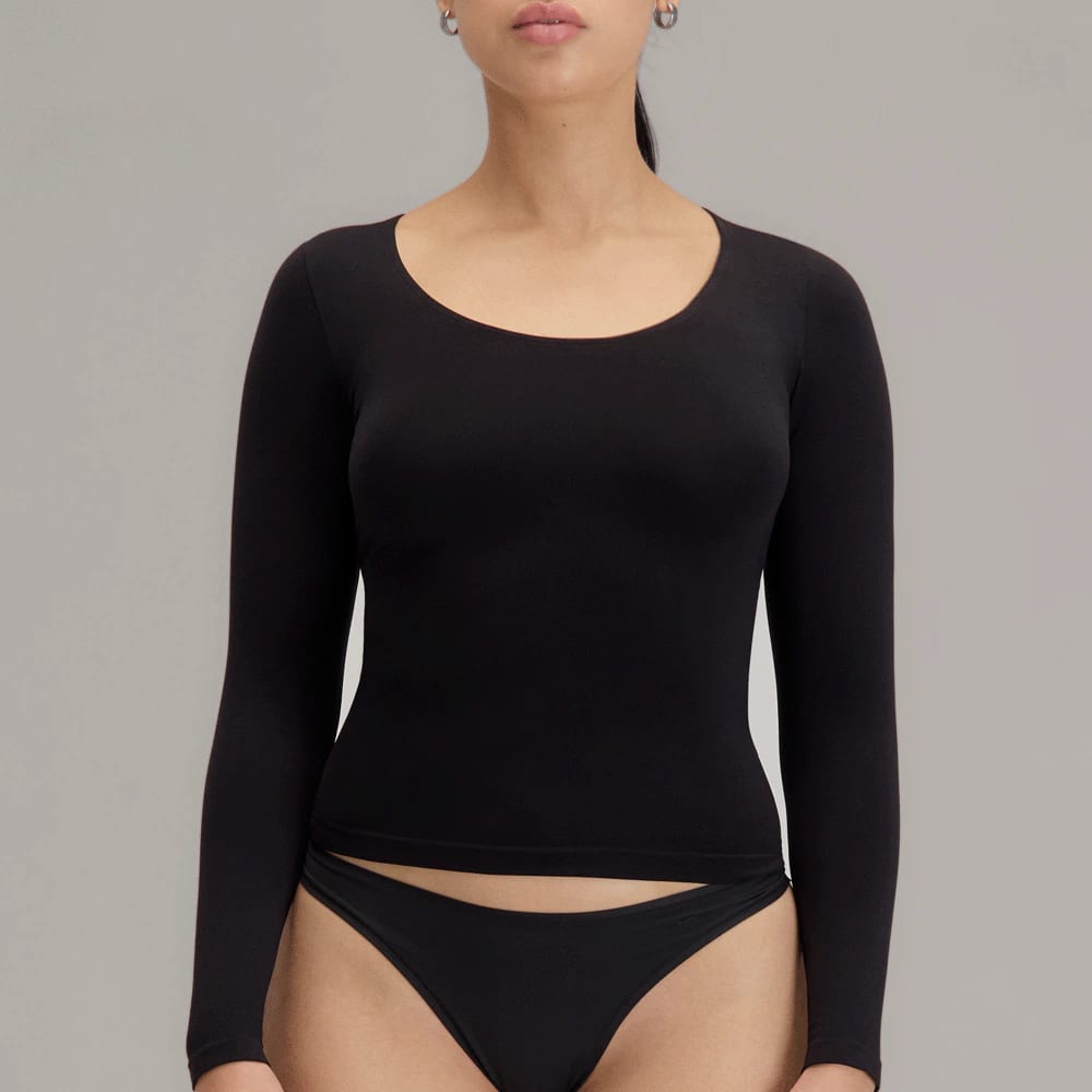 Camiseta Para Mujer Manga Larga Cuello Redondo | Lunia - imagen 4
