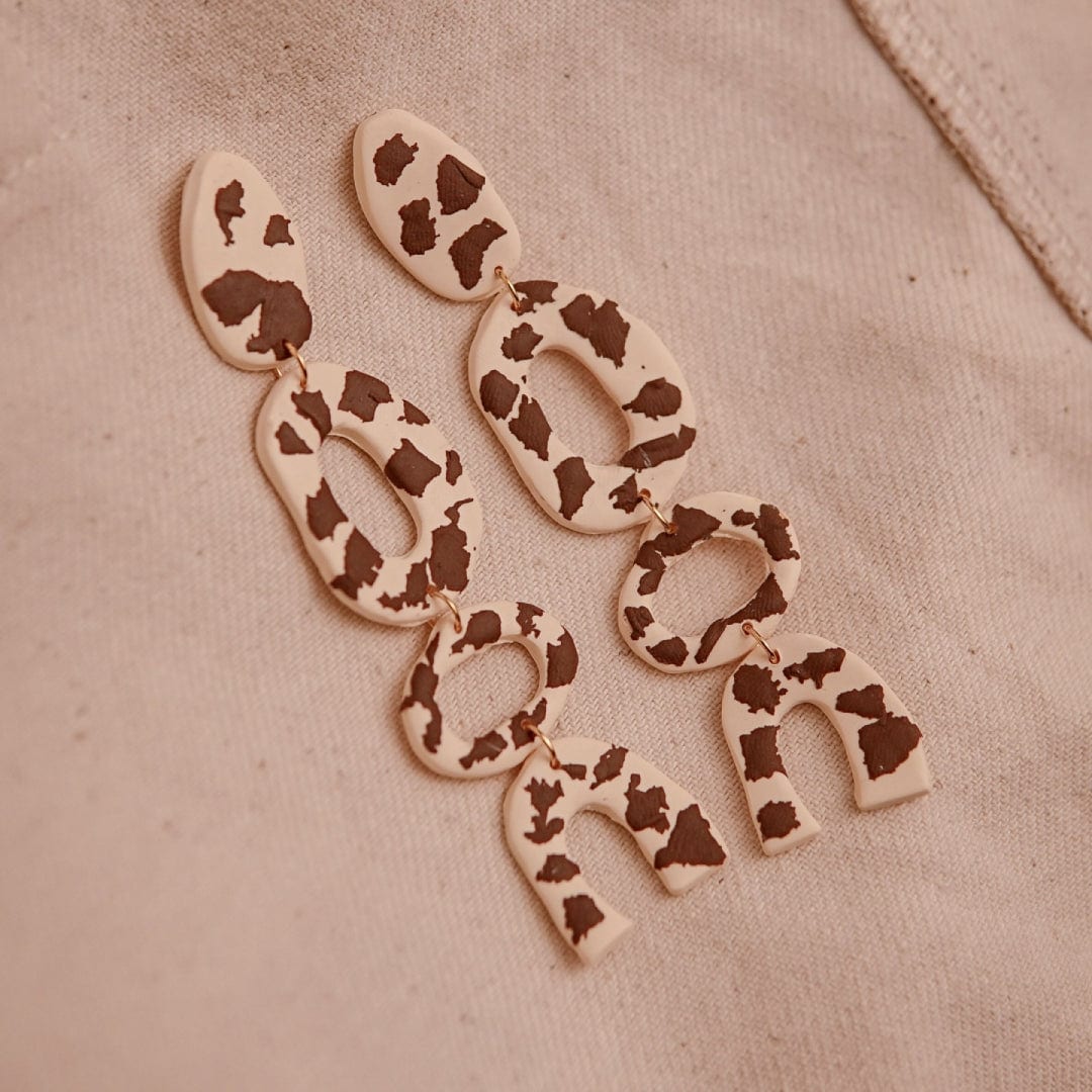 Aretes Anni Cow Print - imagen 1