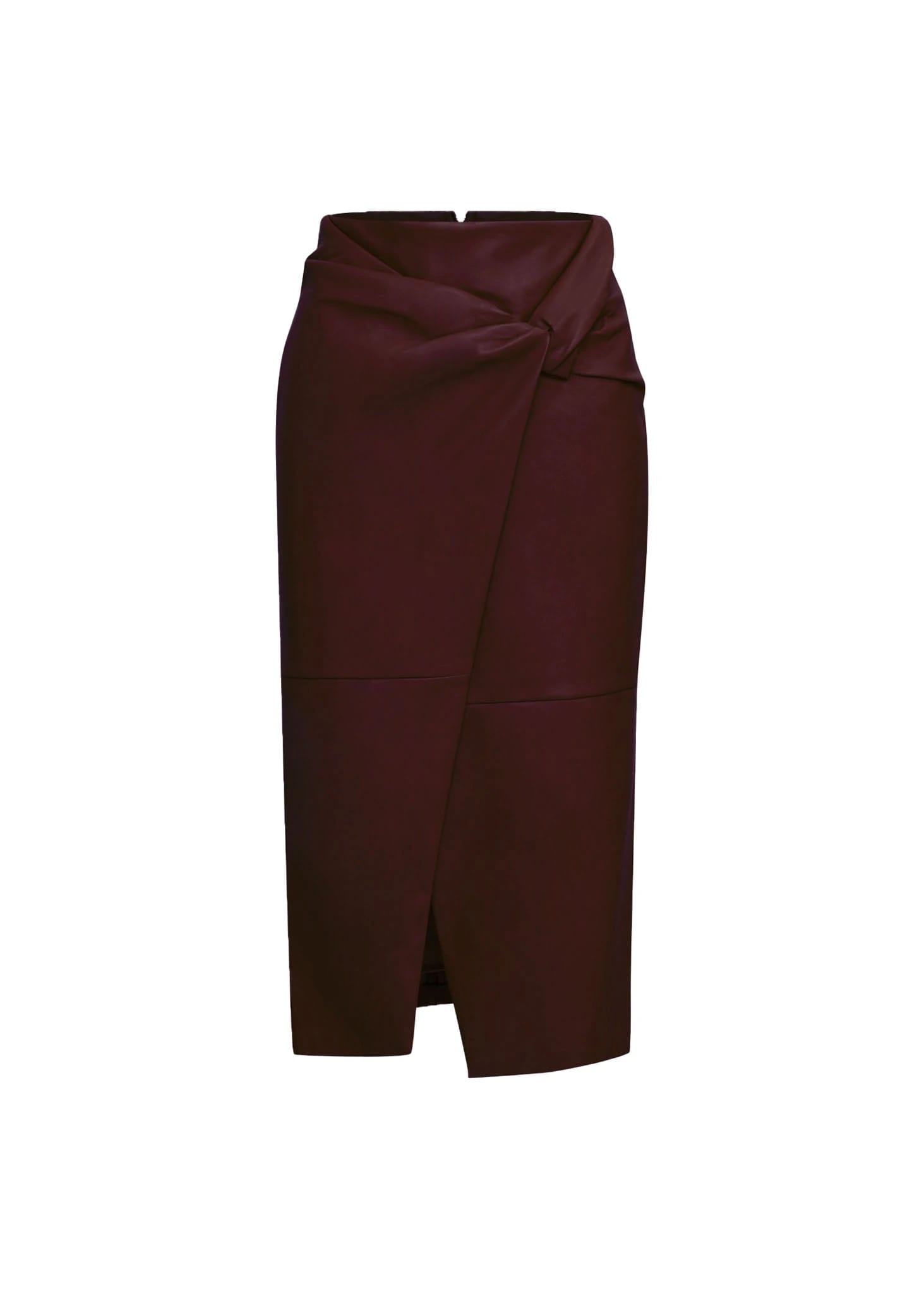 Falda Lápiz Midi Bordeaux Chic - imagen 1