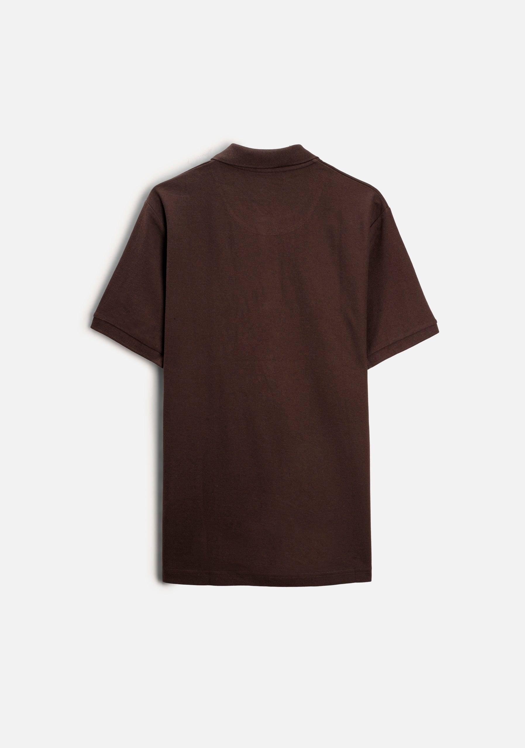 Camiseta Polo H Unicolor L-Ros Café Osc - imagen 8