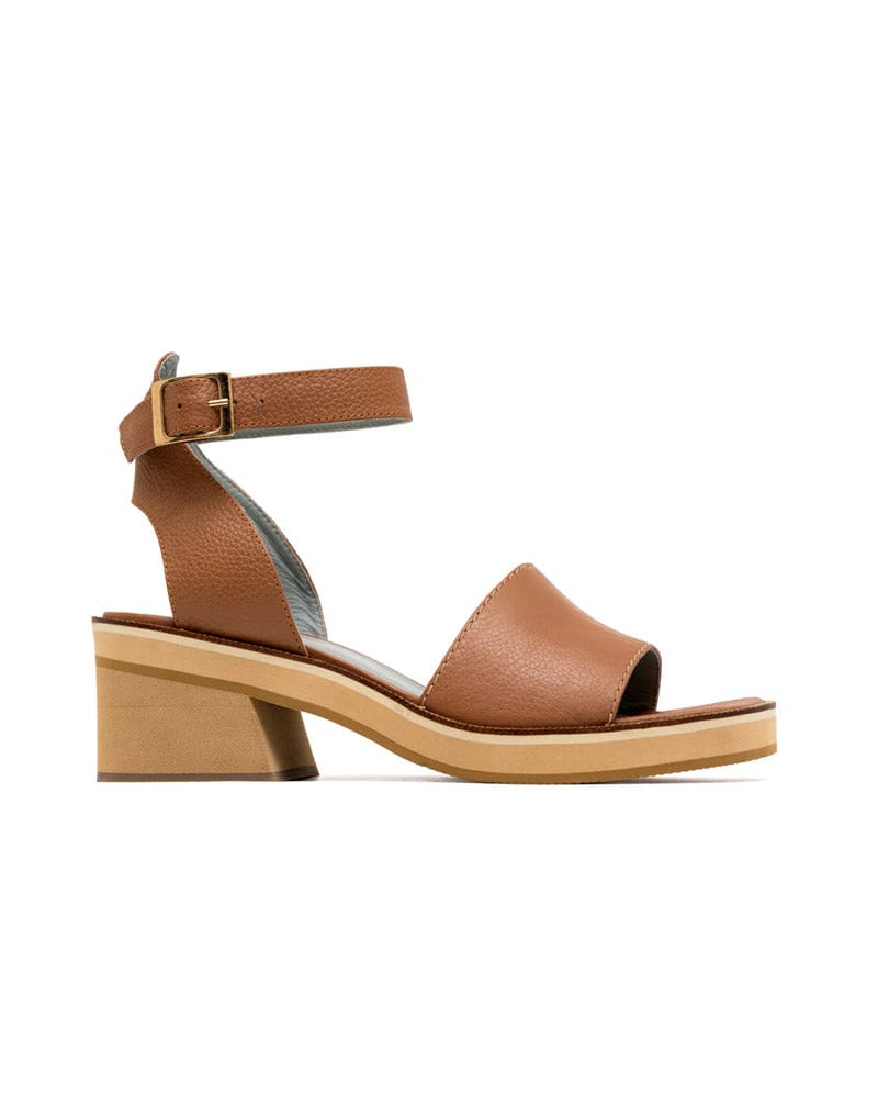 Sandalia plataforma de cuero  REF SDI1802 - imagen 1