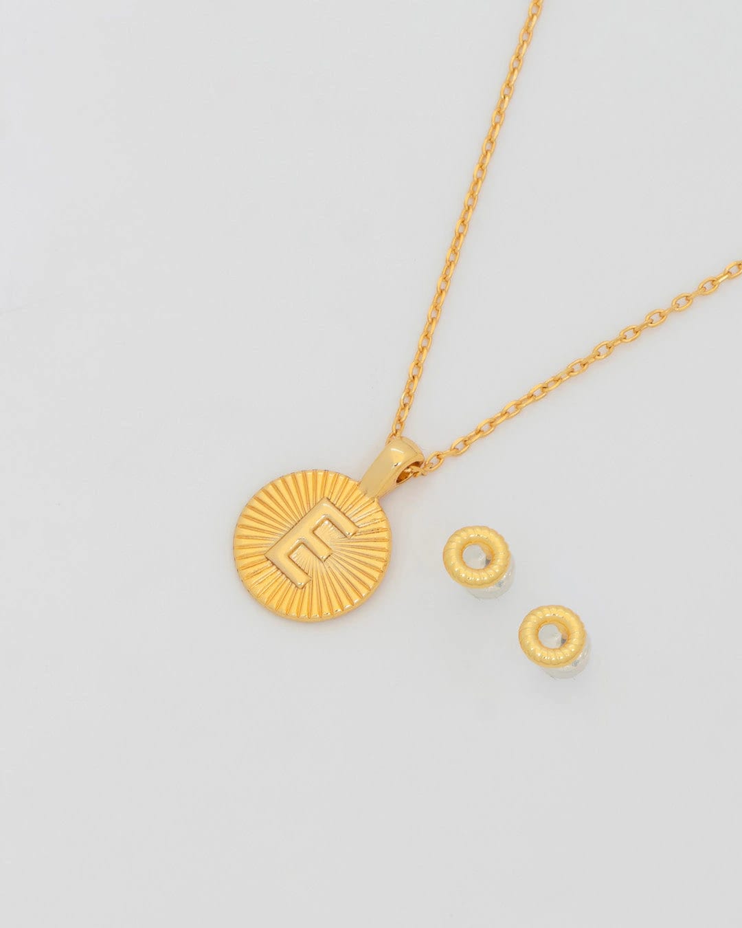 Collar Letra Destellos + Aretes - imagen 11