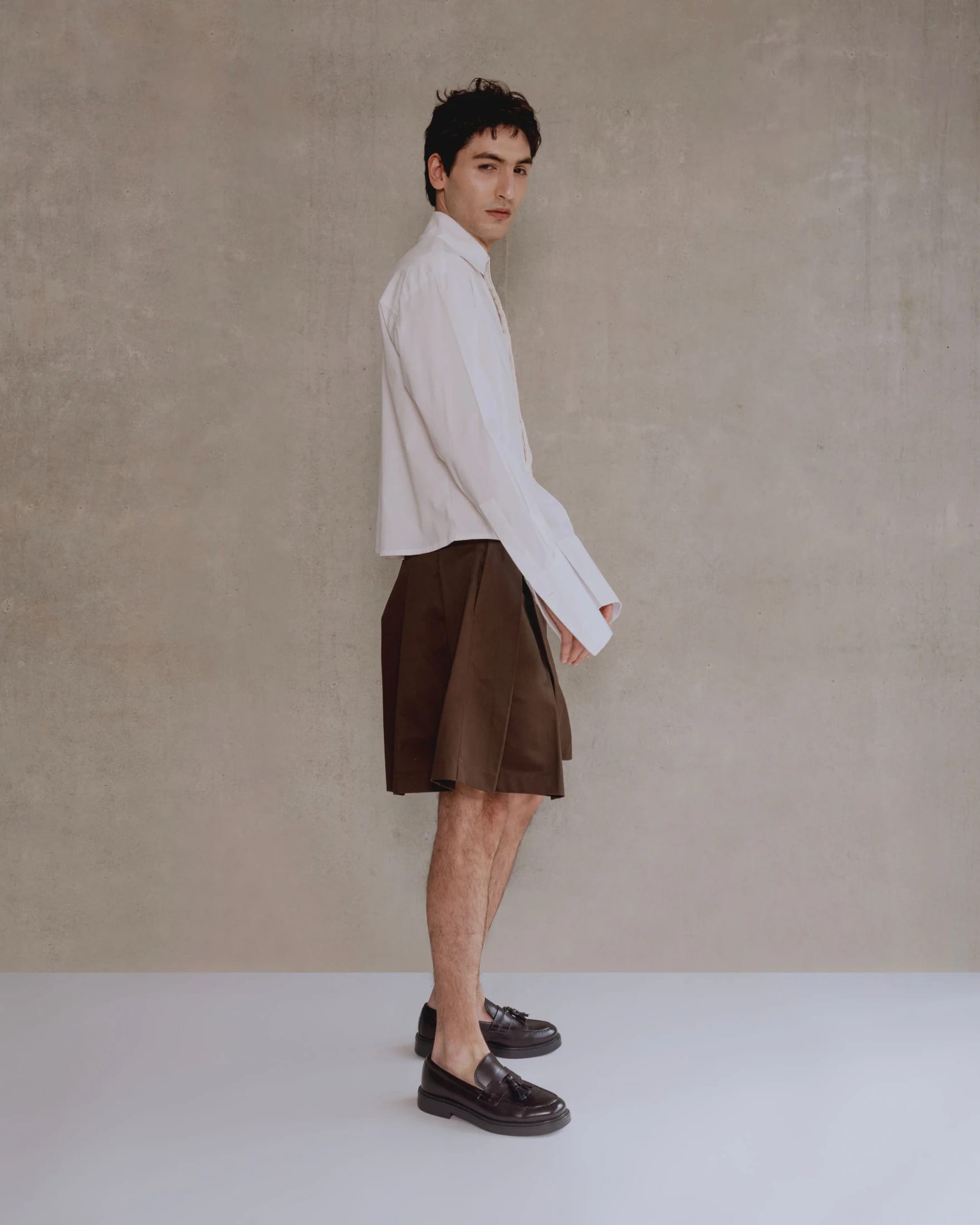 Brown Skirt Short Man - imagen 8