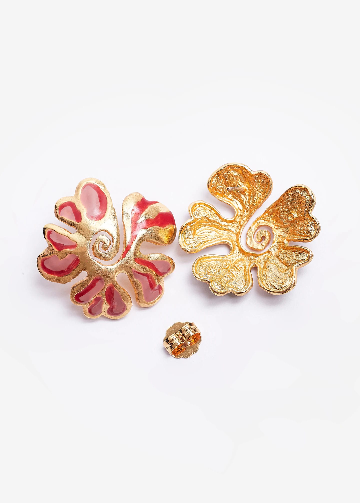 Aretes Aurora Espiral Terracota - imagen 3