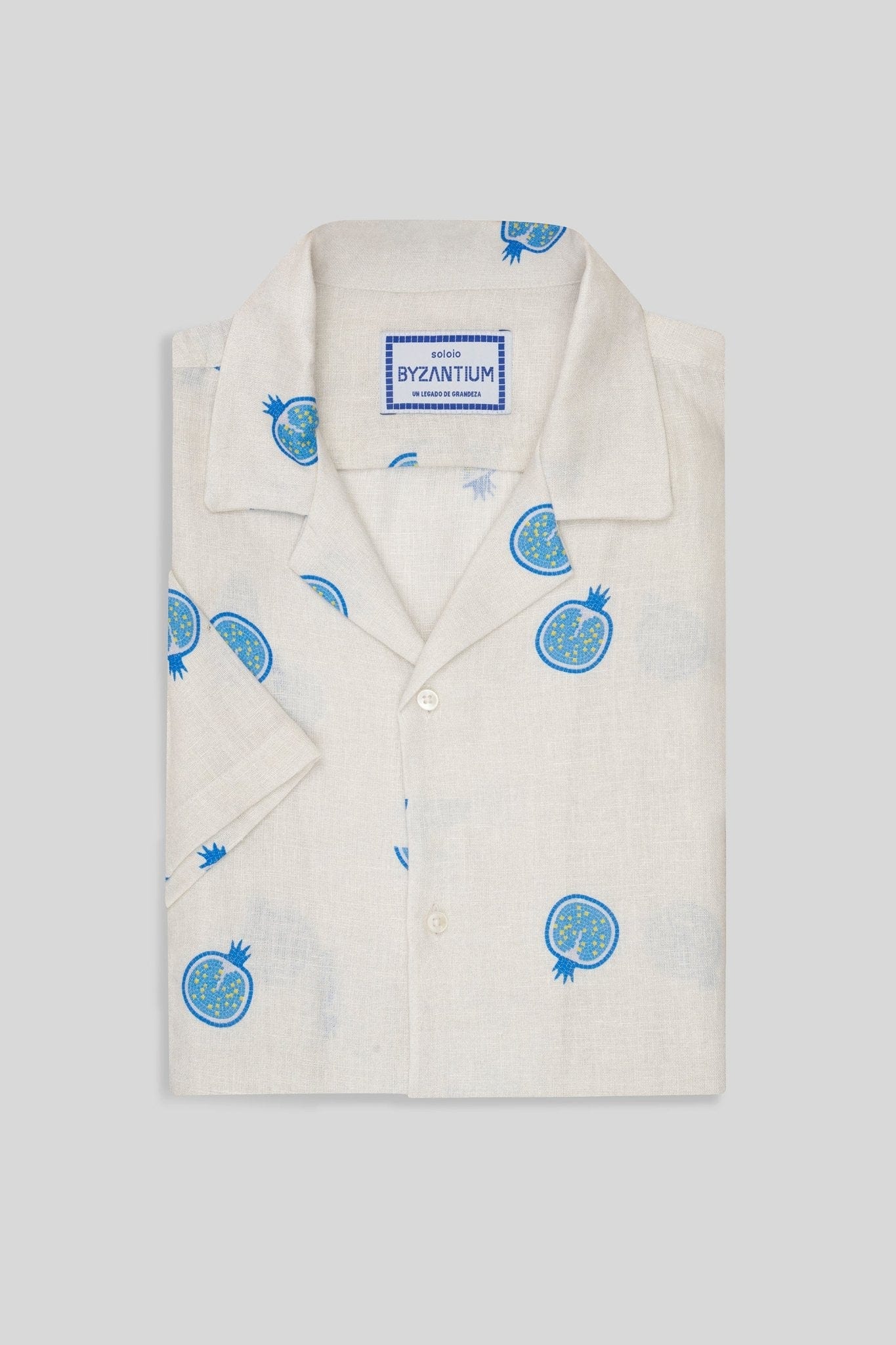 Men's bastión linen shirt white - imagen 3