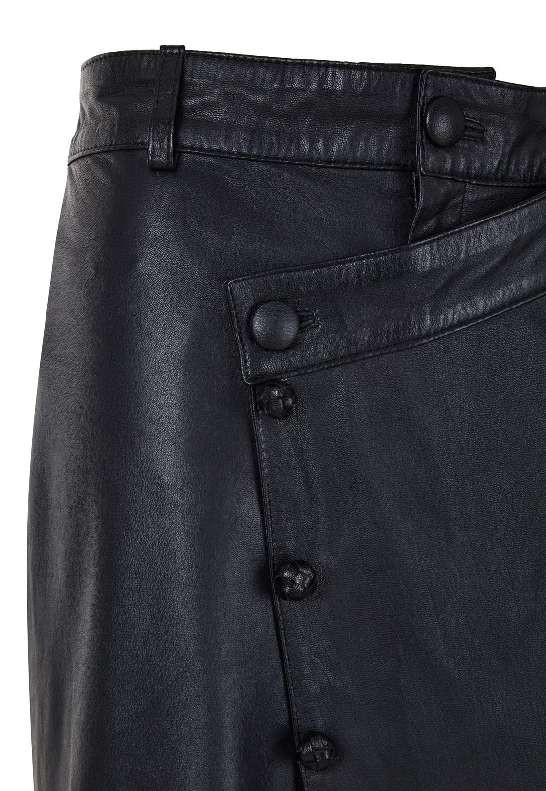 CROSSED LEATHER TROUSERS - imagen 6