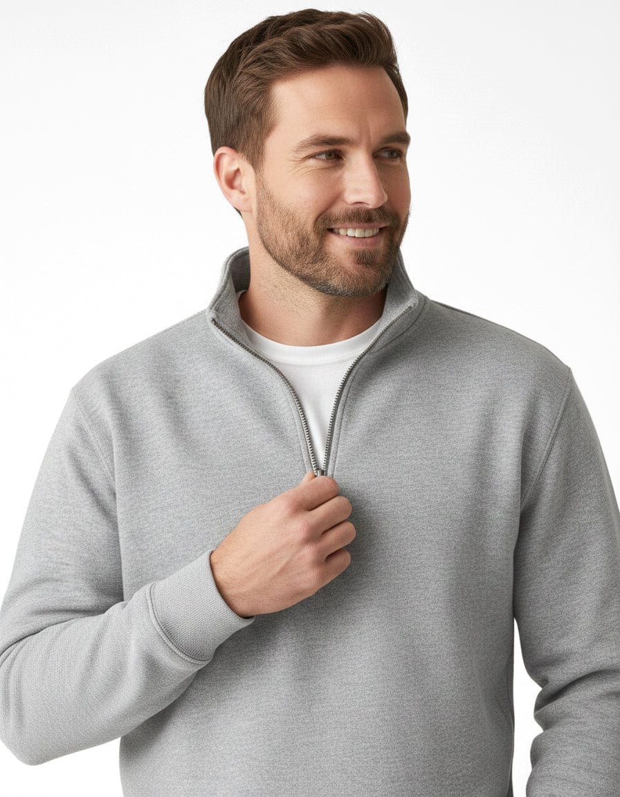 Buzo cuello alto hombre Gris Luna - imagen 12