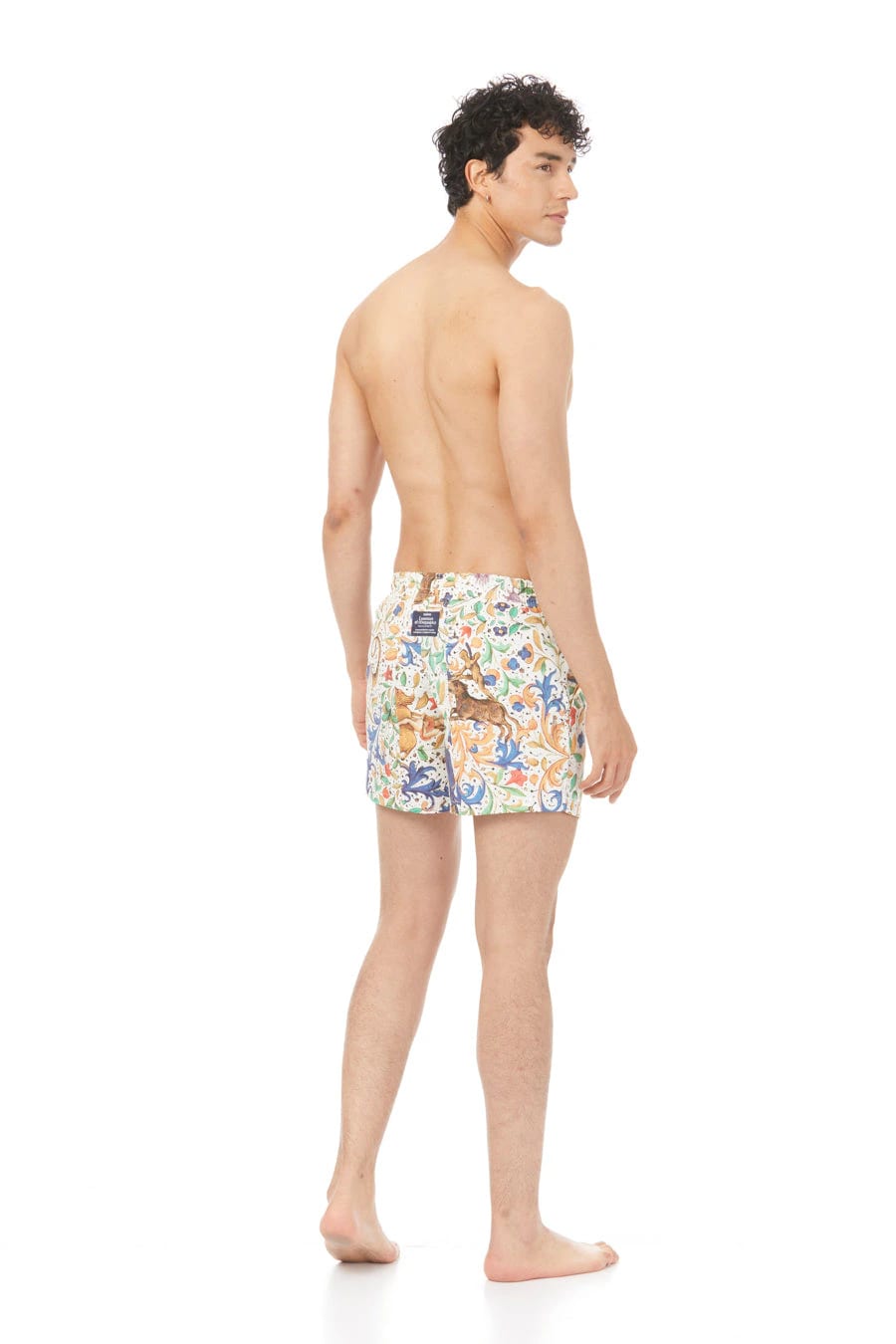 Men's swim trunk white lorenzo - imagen 3