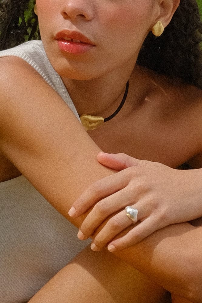 ORGANIC SILVER RING - imagen 2