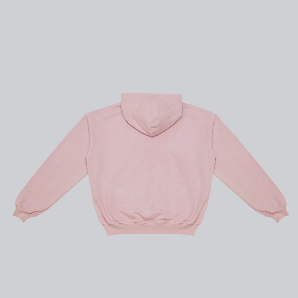 Hoodie BLOCK rojo sobre rosa - imagen 2