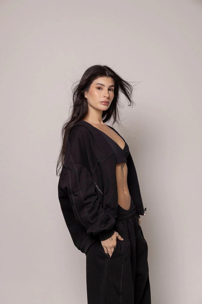 Hoodie 87/27 Sgo Dama-Negro - imagen 7