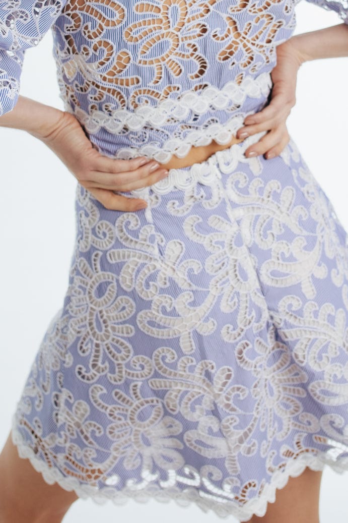 CECIL MINI SKIRT BLUE - imagen 2