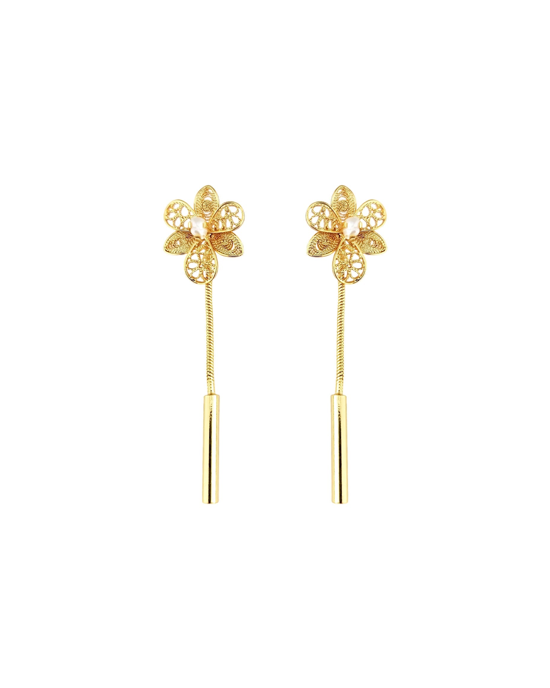 Aretes filigrana doble función Esther - imagen 1