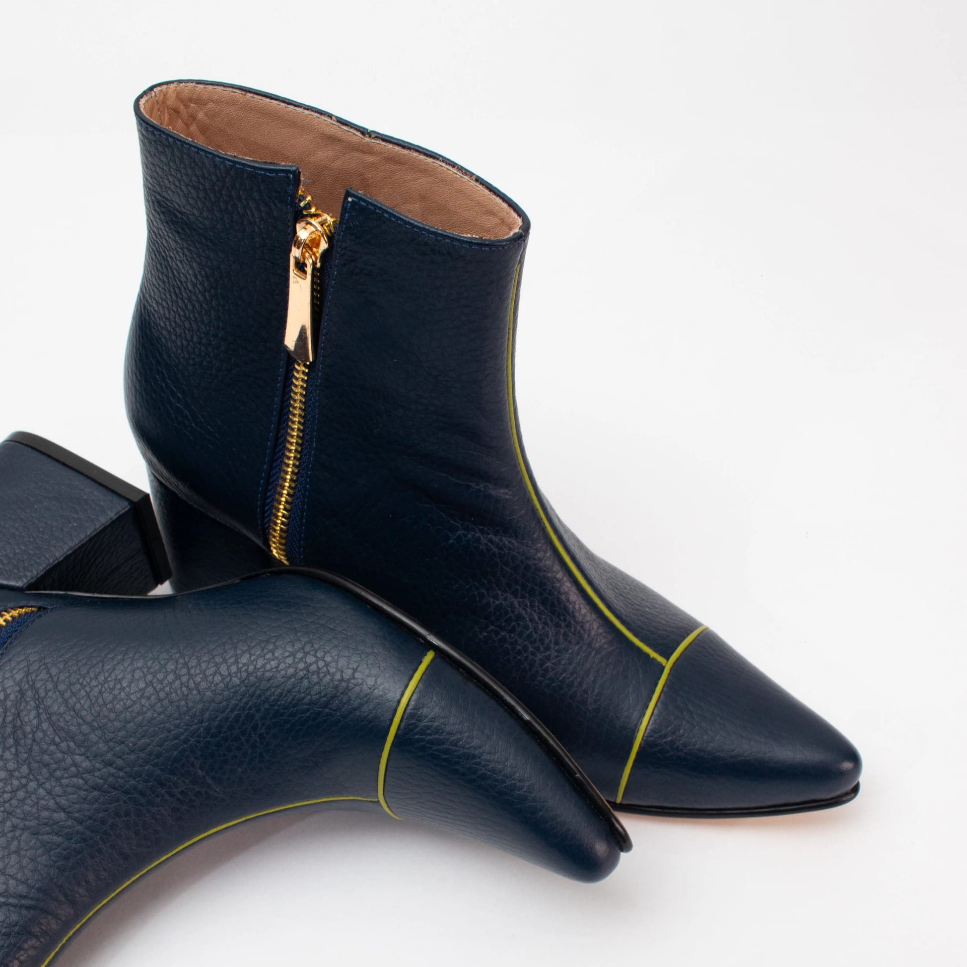 ANKLE boots - Navy blue x pistachio - imagen 3