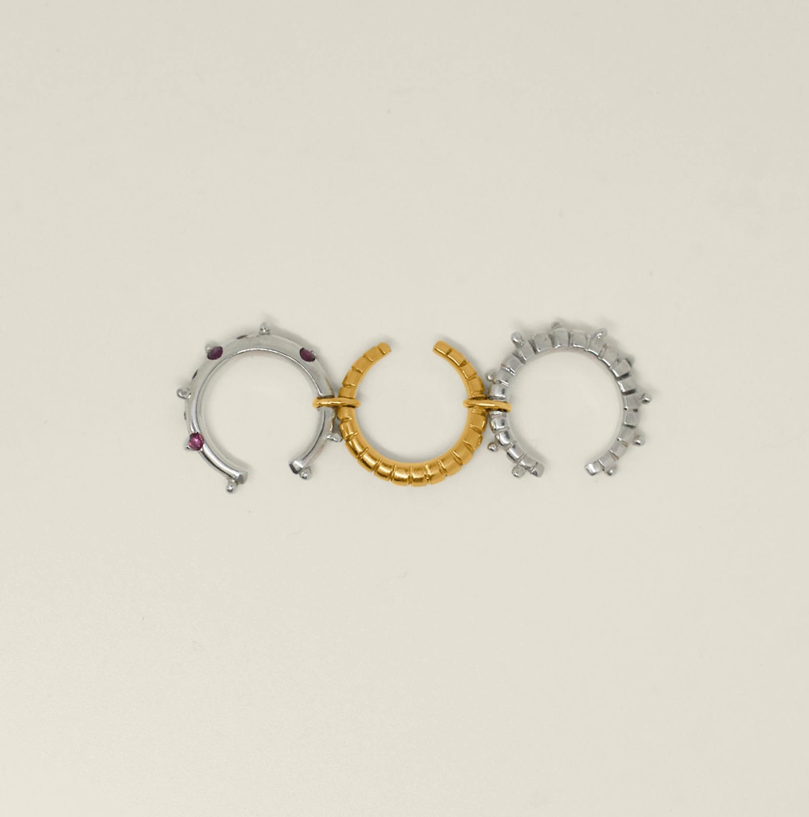 Triple Akis Ruby Ring - imagen 2