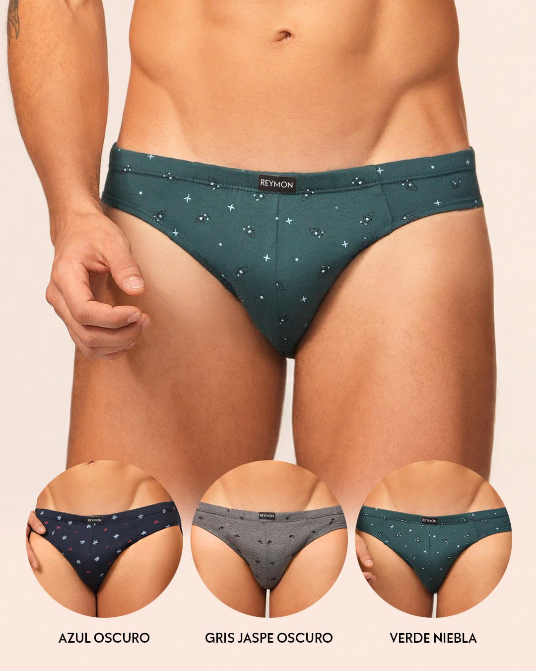 Tanga Algodón estampada PAQUETE x3 Ref.1003 - imagen 2