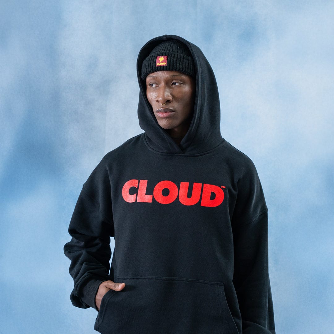 Hoodie BLOCK blanco sobre negro - imagen 10
